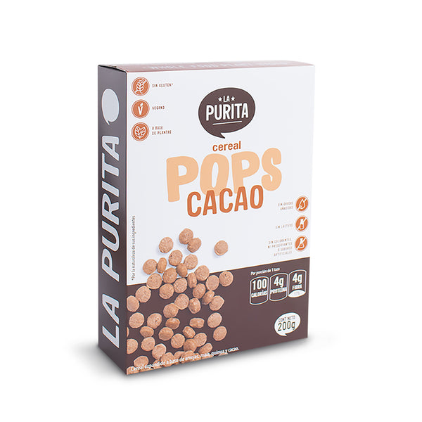Cereal Pop Cacao La Purita 200 gr
