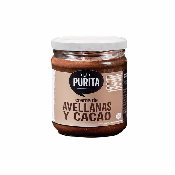 Crema de Avellanas y Cacao La Purita 410 gr