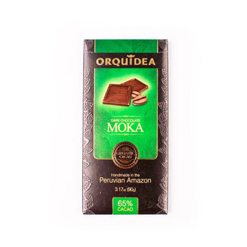 Chocolate Oscuro Moka Orgánico Orquídea. 65% cacao.